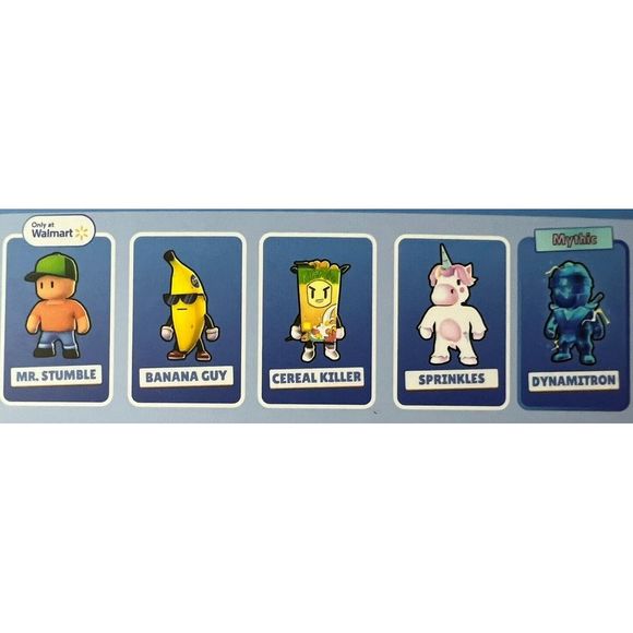 Stumble Guys 4.5” Action Figures In Window Box 2024 Complete Set Lot Of FIVE - Picture 8 of 8